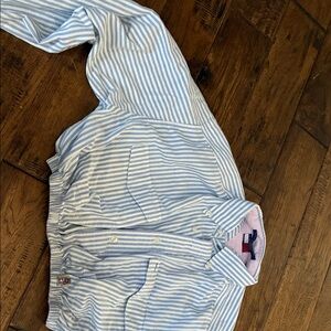 Tommy Hilfiger Blue Striped Women's Button Down Shirt